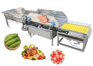 China Automatic Salad Fruit Air Bubble Cleaning Production Line Customized wholesale