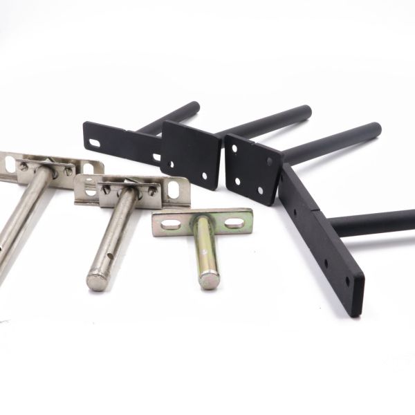 Decorative Invisible Blind Hidden Metal Slatwall Mount Floating Shelf Support Bracket for Wood