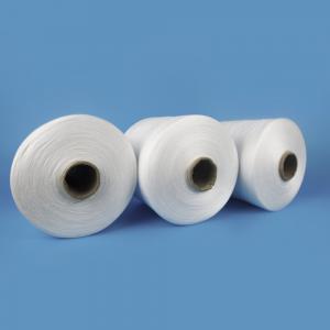 China 40/2 Production 100% Ring Spun Polyester Yarn In Paper Cone wholesale