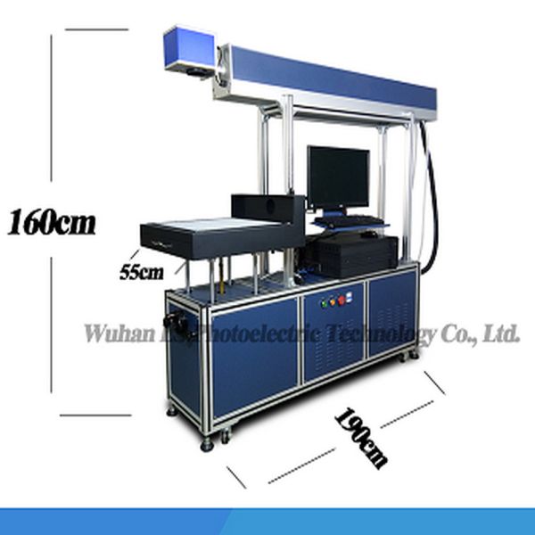 N600 600*600mm CO2 glass tube laser marking machine for Jeans Wood Non metal materials