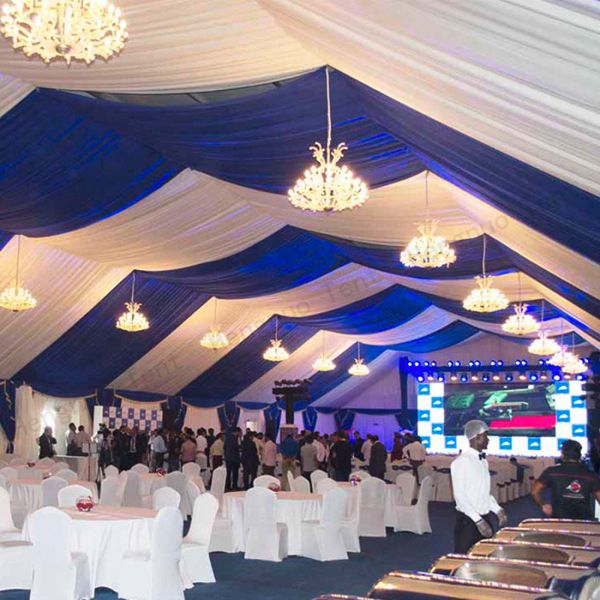 Arcum Canvas Party Tent Fire Retardant B1 Curve Aircraft Hangar Marquee