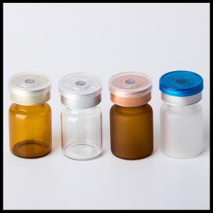 China Medical Liquid 5ml Vials Empty Makeup Containers With Rubber Stopper Flip Off Cap wholesale