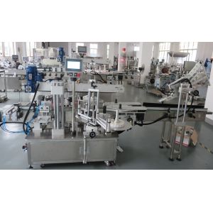 1500W Three Heads Plastic Bottle Label Pasting Machine Automatic Sticker