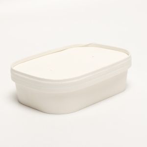 China Lightweight Square Paper Bowl Takeout Disposable Food Container With Lids wholesale