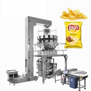 China 14 Multihead Check Weigher Mental Detector Pillow Bag Snacks Date Packaging Machine wholesale