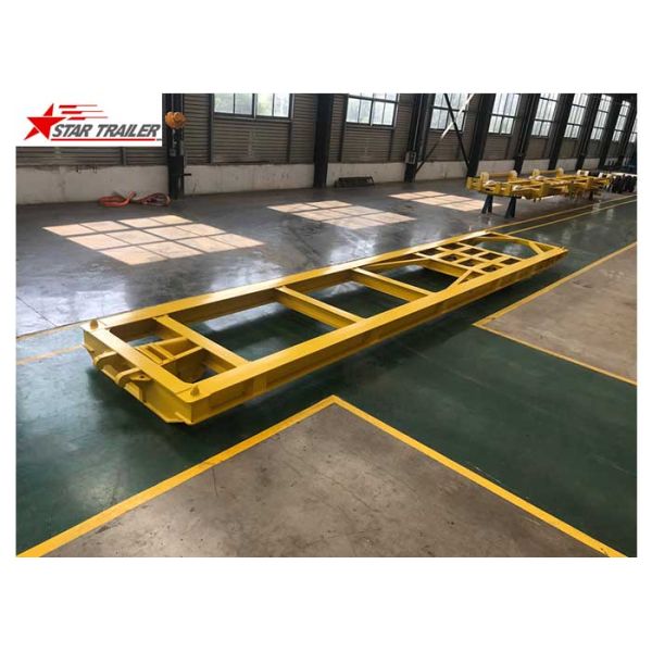 30-80 Tons 3 Axles Roro Mafi Trailer High Strength Low Alloy Steel Material