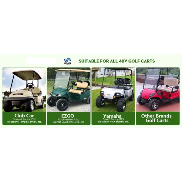 Lightweight 168Ah 48V Lithium Golf Cart Battery Smart Charger APP Connectivity