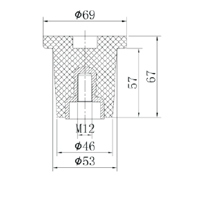 24kV Indoor Epoxy Resin Cast Bushing , MV Insulated Cap For Switchgear