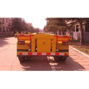 30T Capacity Container Skeletal Trailers , Carbon Steel Skeleton Semi Trailer