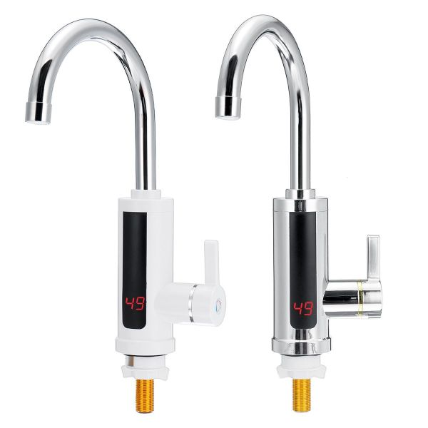 Electric Bathroom Sink Water Faucet 220 Volt 2-3L/Min Hot Water Heater EMC