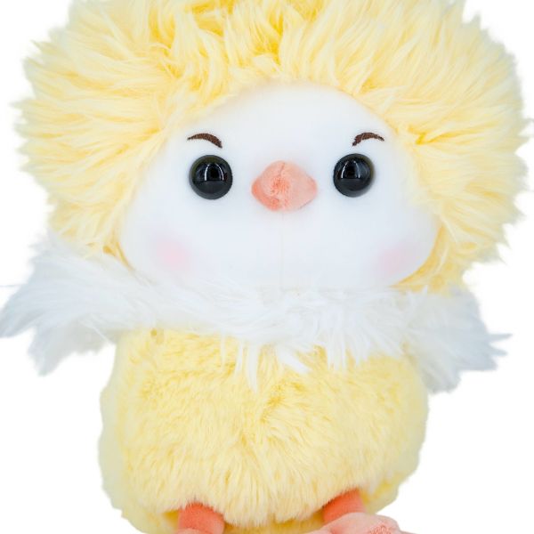 Cartoon Little Stuffed Animal Toys Yellow Chicken Plush Toys Soft Doll Custom Size