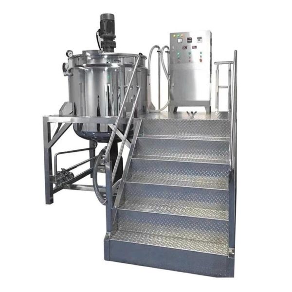 3000r / Min Cosmetic Emulsifier Mixer Machine Vacuum Homogenizer Emulsifying Tank