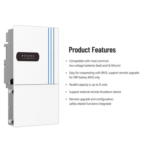 50Hz/60Hz Frequency Hybrid Solar Inverter 10kw for Off Grid Applications