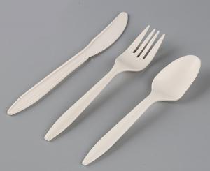 China Corn starch Cutlery compostable cutlery set pack Earthly Friendly on sale