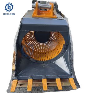 China Vibro Screening Bucket Excavator Attachment 6T 12T 20T 30T Excavator Rock Crusher Digger High Frequency Bucket with Vibration wholesale
