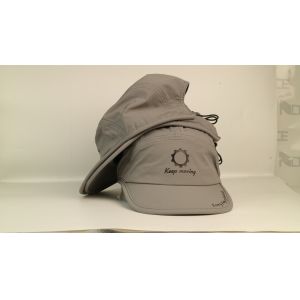 China Rubber Printing 5 Panel Plastic Buckle Camp Hats Quick Dry wholesale