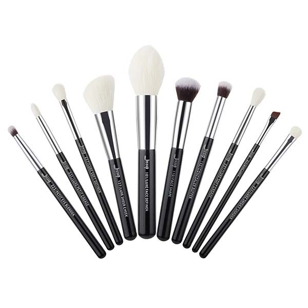 Professional ISO9001 Natural Makeup Brushes Set Soft No Shedding Fiber