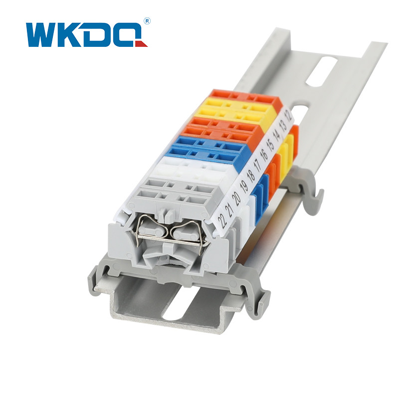 China 261-301 Electrical Universal Spring Terminal Block Connectors Vertical Phosphor Bronze Vibration Proof wholesale