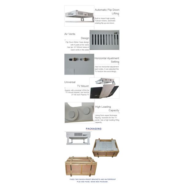 Home and Office TV Lift Ceiling Mount Motorized Flip Remote Control Bracket TV Brackets and Mounts Used