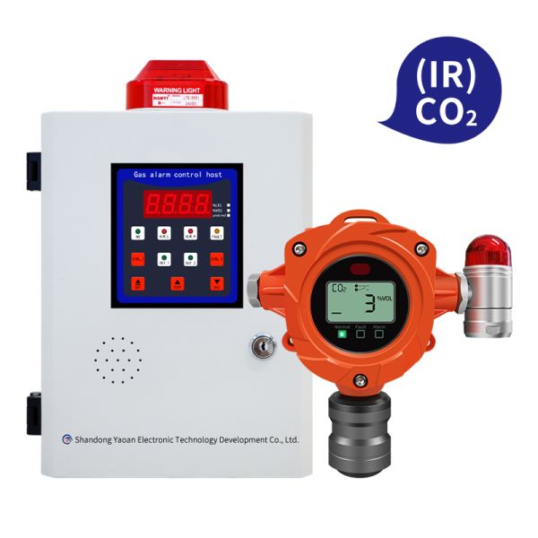 Fixed CO2 Carbon Dioxide Detector IP67 With Infrared Sensor