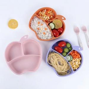 China Baby Silicone Bowl Suitable For Microwave Heating Baby Food Grade Non Slip Silicone Complementary Food Bowl wholesale