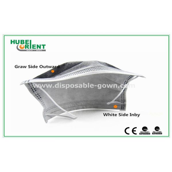 4ply Anti-Dust With Black Active Carbon Disposable Face Mask For Industrial Prevent Particle