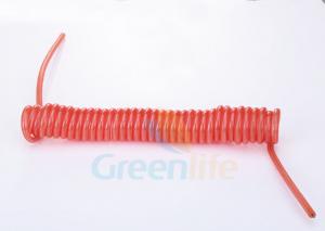 China 5mm Safety Tool Custom Coiled Lanyard Without Hardware Red Plastic Rope wholesale