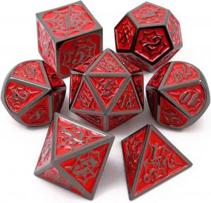 China Spider -Man Solid Metal Polyhedral Dice Set DND RPG Luxury Style wholesale