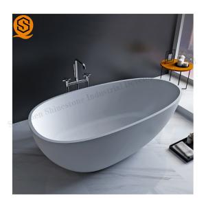 China Solid Surface Faux Stone Bathtub Matte / Glossy Surface Finish wholesale