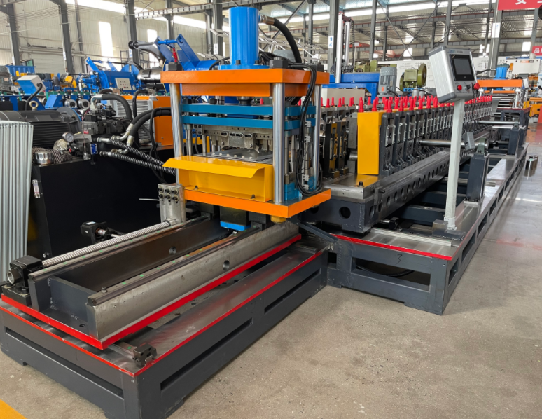 Metal Supermarket Shelf Back Panel Profile Making Machine