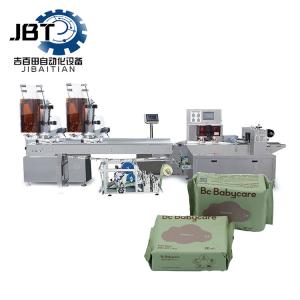 China High Speed Wet Wipes Packaging Machine With PLC Control System wholesale