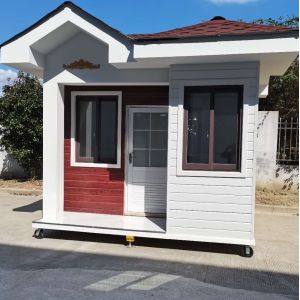 China Customized 10m2 Portable Toilet With The Glass Door And Double Layer Glass Window on sale
