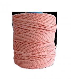 China 3 Strands Macrame Cord Cotton 5mm Natural Rope Twine for DIY Projects Length 0-10000m on sale