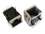 Bicolor LED RJ45 Connector Port High Performance For Maximum EMI Suppression