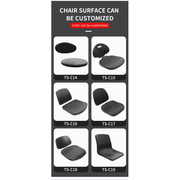 ESD Cleanroom Chair Adjustable Swivel PU Leather