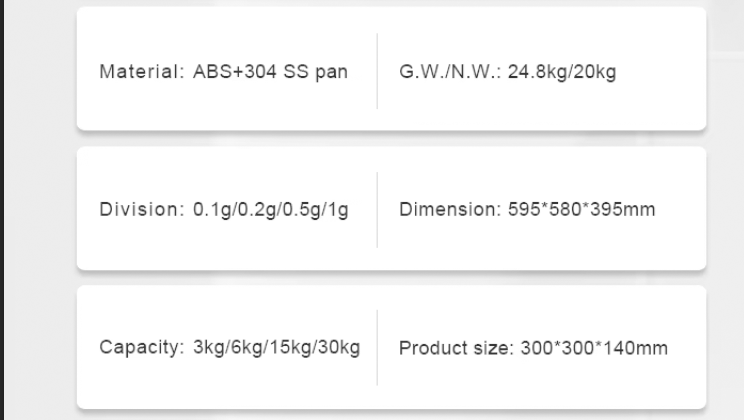 Waterproof Acs Price Scale Double Display Industrial Weighing Scale