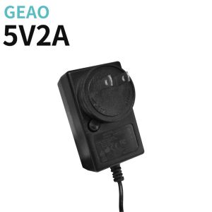 China Black DC 5V 2A Interchangeable Plug Power Adapter Lightweight wholesale
