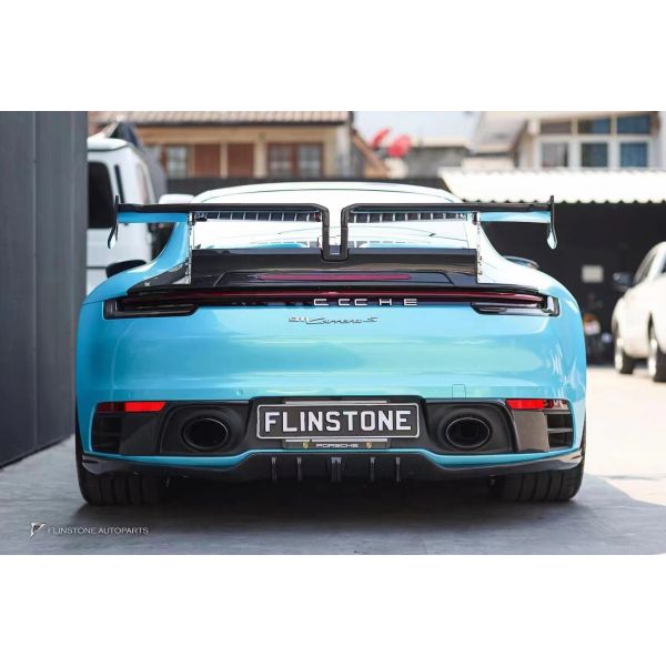 For Porsche 911 992 Carbon Fiber Body Kit 911 992 Upgraded TechArt Style Front Shovel Diffuser Spoiler Side Skirt Body Kit