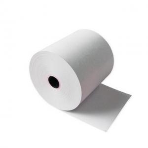 OEM Printed Coating BPA Free Thermal Paper , Pos Paper Rolls High Rubbing Resistance