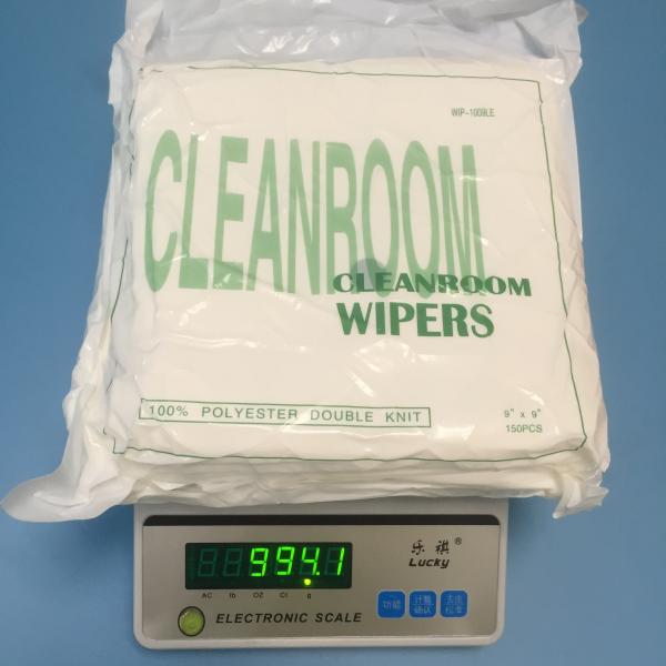 100% Polyester Cleanroom Wipes High Abrasion Resistance RoHS REACH Approve