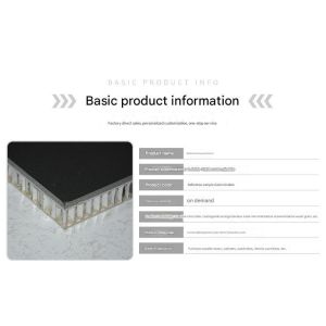 Villa Exterior Cladding Marble Aluminium Composite Panel Honeycomb Fireproof