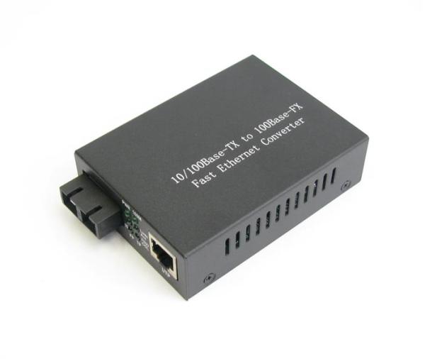 Single Mode Multimode 10 / 100M Dual Optical Fiber Media Converter, Medium