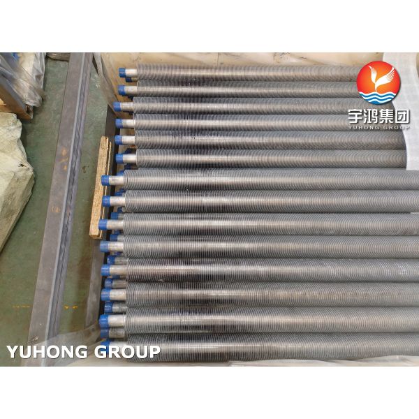 Extruded Fin Tube With Base Tube ASTM A269 TP304 AL1060 Fin Applied For Heat Exchanger