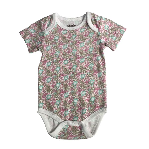 Unisex Toddler Bodysuit Set of Cotton Baby Jumpsuits with Short Sleeves Support