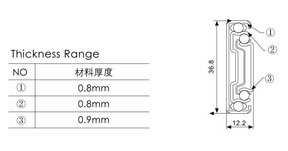 35mm 3 Fold Soft Close Drawer Slides Ball Bearing Kitchen Drawer Hardware Slides