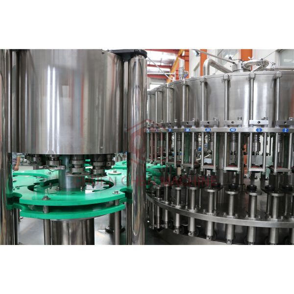 Glass Bottle Juice Filling Line / Fruit Juice Bottling Capping Equipment