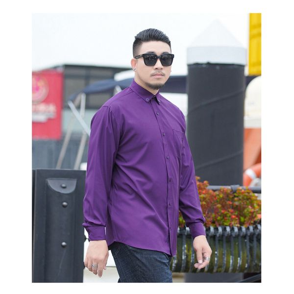 Viscose/Polyester/Spandex Blend Latest Formal Long Sleeve Dress Shirt for Business Men