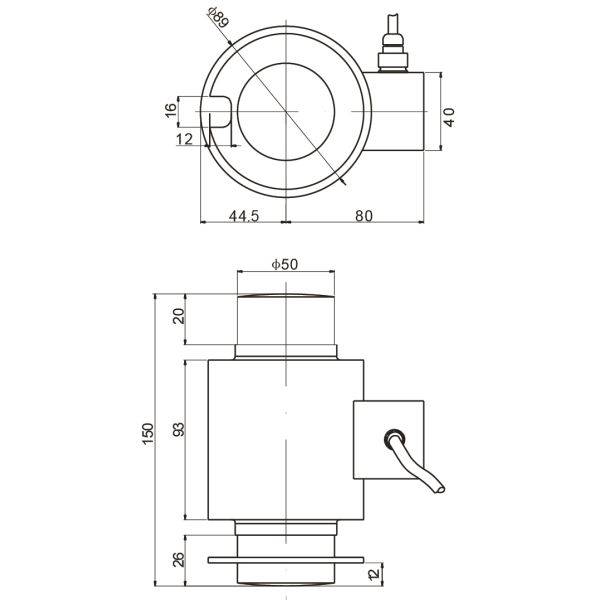 High Capacity Load Cell Weighing Capacity Range 10t 20t 30t 40t