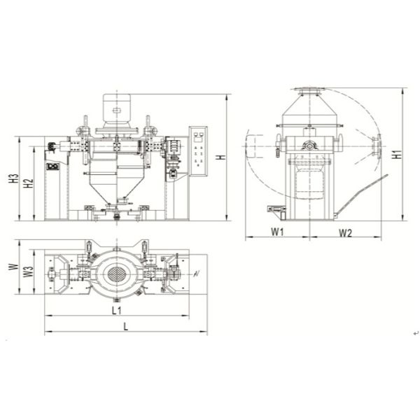 PE Container Mixer 300L Pharmaceutical Powder Mixer Machine