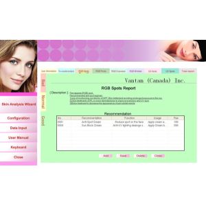 2016 most popular Portable facial skin analyzer machine